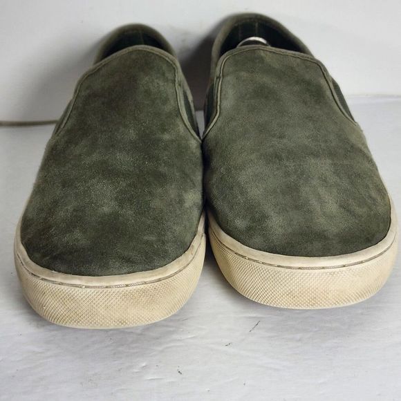 TORY BURCH Women's Jesse Size 10 M Green Suede Slip-On Flat Sneaker - Picture 4 of 12